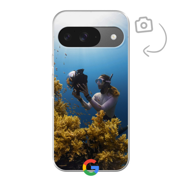 Achterkant bedrukt soft case telefoonhoesje voor Google Pixel 9/9 Pro
