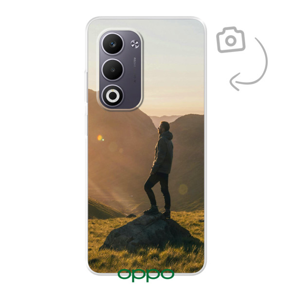 Achterkant bedrukt soft case telefoonhoesje voor Oppo A5