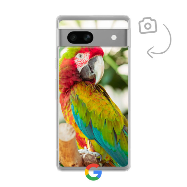 Achterkant bedrukt soft case telefoonhoesje voor Google Pixel 7A